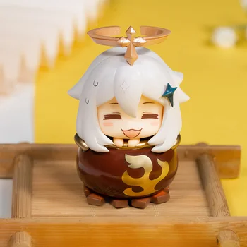 6cm Genshin Impact Figure Blind Box žaidimas Periferinis animacinis filmas Kawaii avarinis maistas Paimon figūrėlių kolekcija Žaislų modelis Dovana