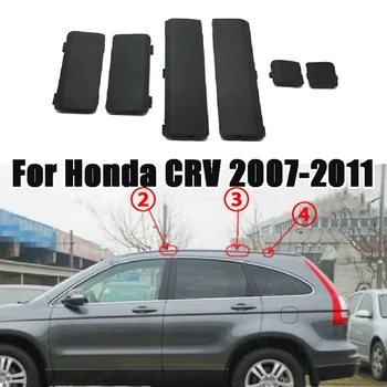 6PCS Automobilio stogo bagažinės bagažinės dangtelis Ištrinti nuimkite dangtelį Honda CRV CR-V 2007 2008 2009-2011 Priekiniai galiniai viduriniai priedai