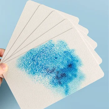 Akvarelės eskizų knyga Akvarelės popierius 50 lapų Profesionalus vandens spalvos popierius Tuščia kortelė mokykliniams reikmenims dažyti