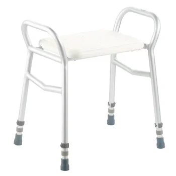 Aliuminio lydinys Pagyvenę neįgalieji Vonios kambarys Saugi dušo kėdė Reguliuojama vonia ir dušo kėdė Juoda