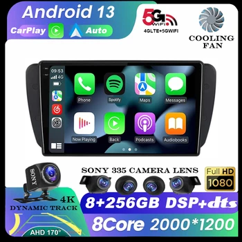 Android 13 automobilių radijas sėdynei Ibiza 6j 2009 2010 2012 2013 MK4 FR GPS navigacija 2 Din ekrano garso multimedija WIFI 2din grotuvas