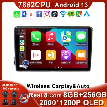 Android 13 skirta SsangYong Kyron Actyon 2005 - 2013 Automobilių radijas Carplay stereo multimedijos vaizdo grotuvas 4G WIFI FM Autoradio NO 2Din