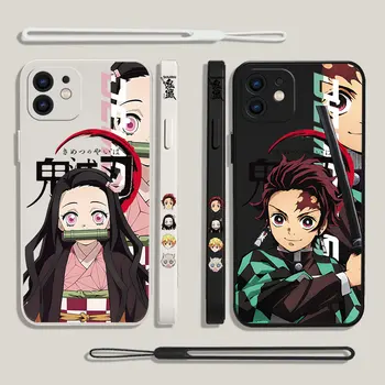 Anime Demon Slayer telefono dėklas, skirtas Xiaomi Redmi 12C 10 10C 10A 9 9T 9A A1 K20 K30 K40 Pro Plus 4G 5G skysto silikono dangtelis