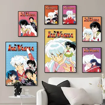 Anime InuYasha plakatas spausdina sieninius paveikslėlius Svetainės namų dekoravimas