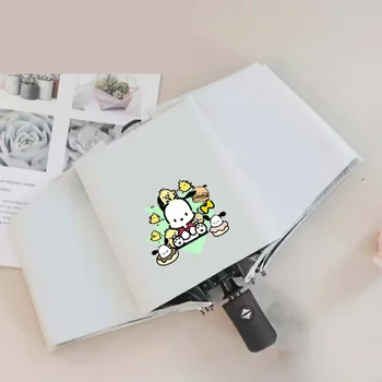 Anime Sanrio Kuromi Naujas automatinis skėtis HelloKitty Mymelody Kawaii Prieglaudai nuo lietaus ir saulės skėčio animacinis filmas Miela dovana