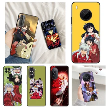 Anti-Drop minkštas telefono dėklas, skirtas Huawei Nova Y61 10 SE Y60 Y70 Y90 Y91 9 8 11 Y6 Y7 Y9 2019 Y6P Y8S Y9A P60 Inuyasha anime viršelis