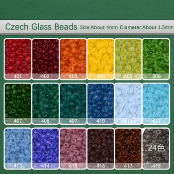 Apie 200vnt/Lot 4MM Matinis skaidrus laisvas žavesys Čekiški stiklo karoliukai 