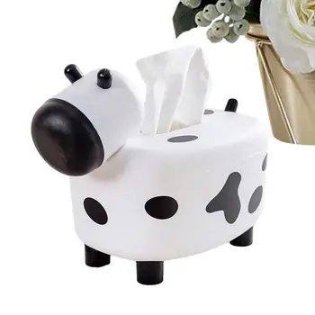 audinių dėžutės laikiklis Patvarus karvės formos popieriaus organizatorius Namų reikmenys su dantų krapštuko dozatoriumi valgomojo stalo virtuvei vonios kambariui