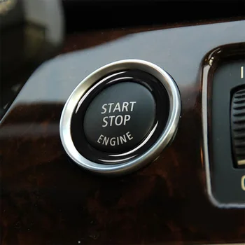 Aukštos kokybės karštas išpardavimas 1x vieno mygtuko startas Dekoratyvinis apskritimas Plastikinės priekinės durų plokštės Juoda skirta BMW 320i Z4 E89
