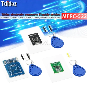 Aukštos kokybės MFRC-522 RC522 RFID NFC skaitytuvas RF IC kortelės indukcinio jutiklio modulis Arduino moduliui + S50 NFC kortelė + NFC raktų pakabukas