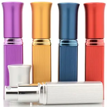 Aukščiausios kokybės 6ml daugkartinio užpildymo mini kvepalų stiklinis buteliukas Traveler aliuminio purškimo purkštuvas Travel Perfum purškimo buteliukas LX5686
