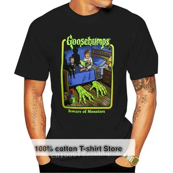 Autentiški Goosebumps Bedtime Retro Scary marškinėliai S-3Xl Nauji nauji šaunūs marškinėliai