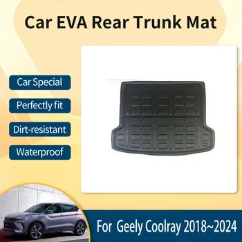 Automobiliniai bagažinės kilimėliai Geely Coolray Binyue SX11 MK1 2018-2024 Anti-dirty Bagažinės laikymo padas EVA bagažinės dangteliai Automobilių aksesuarai Interjeras