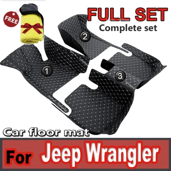 Automobiliniai grindų kilimėliai Jeep Wrangler(FOUR DOOR)2011 2012 2013 2014 2015 2016 2017 Custom auto foot Pads automobilis