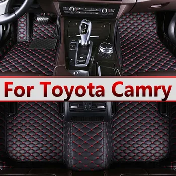 Automobiliniai grindų kilimėliai Toyota Camry 2012-2017 2013 2014 2015 2016 Custom Auto Foot Pads Automobile Carpet Cover interjero aksesuarai
