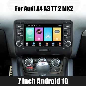 Automobilinis radijas Laisvų rankų įranga MP5 vaizdo grotuvas 2 Din 7 colių HD jutiklinis ekranas Bluetooth WiFi GPS FM imtuvas, skirtas Audi TT Android 10.0