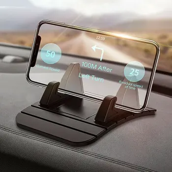 Automobilinis telefono laikiklis Neslystantis automobilio silikoninis laikiklis Kilimėlio kilimėlis Prietaisų skydelio stovo laikiklis Telefono GPS laikiklis iPhone Samsung Xiaomi