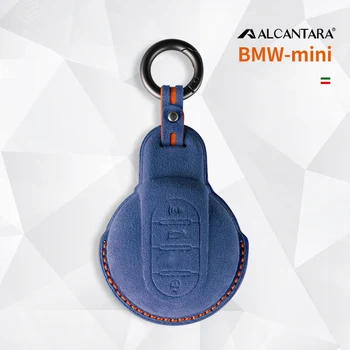 Automobilio nuotolinio raktų maišelio dangtelis Alcantara raktų pakabukas Priedai BMW Mini Cooper R56 ONE JCW F54 F55 F56 F60 R55 R57 R58 R59 R60