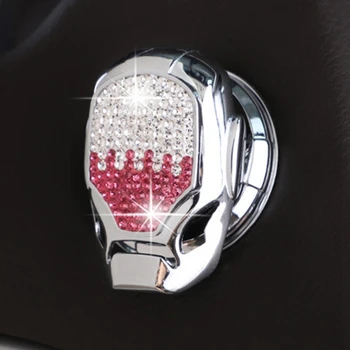 automobilis Vieno mygtuko užvedimo dekoratyvinis dangtelis Deimantinis uždegimo jungiklis Dekoratyvinis žiedas Vieno mygtuko paleidimo mygtukas Dekoratyvinis žiedas