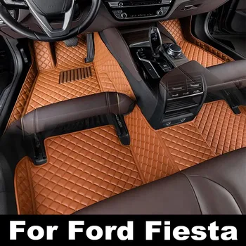 Automobilių grindų kilimėliai Ford Fiesta 2016 2015 2014 2013 2012 2011 2010 2009 2008 Odiniai kilimai Automobilių salonas Neperšlampama apdaila