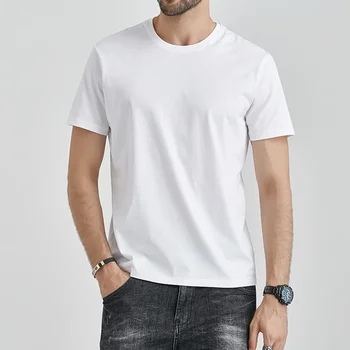 B3242 Summer Man Tshirt White T Shirts Hipster T-shirts Harajuku White Comfortable Casual Tee Shirt Tops Clothes Men's Short