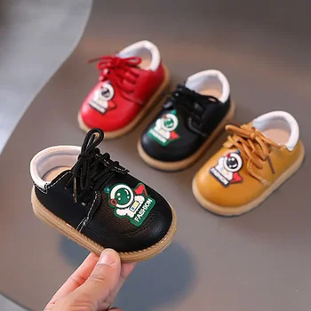 Baby Little Leather Shoes New Type 0-2 Year Boys and Girls' Walking Shoes Soft Sole Casual Leather Shoes List
