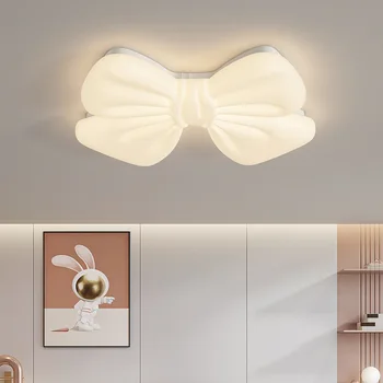 Baltas lankas Lubų šviestuvai LED princesės kambarys Šviestuvas Modernus paprastas romantiškas mažos mergaitės kambario dekoras Vaikų miegamojo lubiniai šviestuvai
