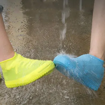 Batai Neperšlampamas batų dangtelis Silikoninė medžiaga Unisex Batų apsaugos Lietaus batai Vidaus lietingoms dienoms Daugkartinio naudojimo