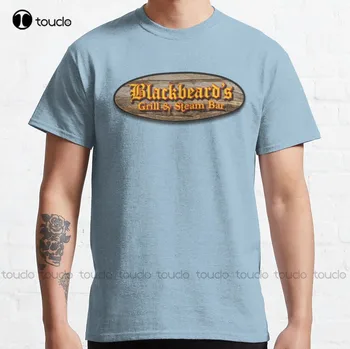 Blackbeards Bar And Grill Our Flag Means Death Classic T-Shirt Men's Casual Shirts Tee T Shirts Harajuku Streetwear New Popular