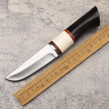 Blackwood rankena 5Cr13Mov plieninis peilis Fiksuotas ašmenų peilis lauke Kempingas Nešiojamas nešiojimas Savigynos išgyvenimo medžioklinis peilis