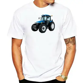 Blue Tractor personalizuoti vaikiški marškinėliai - puiki dovana bet kuriam vaikui & Pavadinti Too drabužiai Laisvalaikio marškinėliai