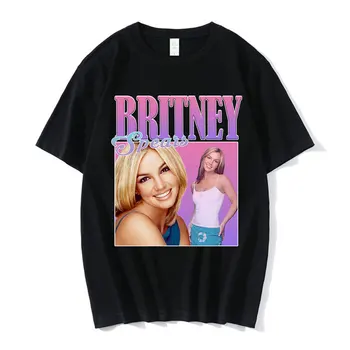 Britney Spears Graži nuotrauka Grafinis atspaudas Marškinėliai Mada Populiarūs kasdieniai kasdieniai marškinėliai Vyrai Moterys Vasaros marškinėliai Gatvės drabužiai