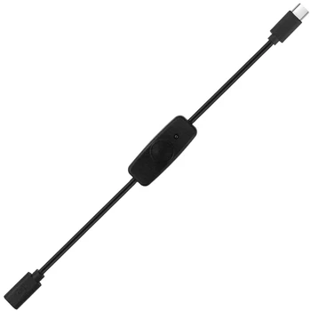C tipo vyriškas ir moteriškas prailginimo kabelis, skirtas Raspberry 4 Android linijinio maitinimo šaltinio maitinimo kabelio dropship