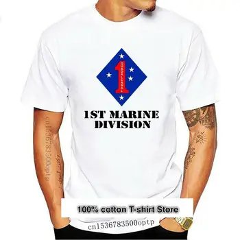 Camiseta a todo Color de la primera división de marines Veteran, nueva
