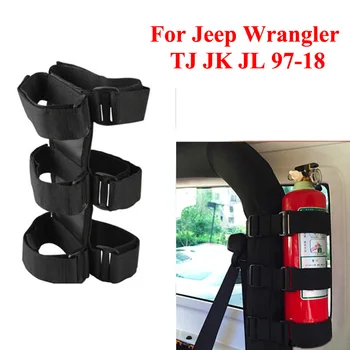 Car Roll Bar Mount Straps Gesintuvo laikiklio diržas Jeep Wrangler TJ JK JL 97-18 automobilių modifikavimo priedams