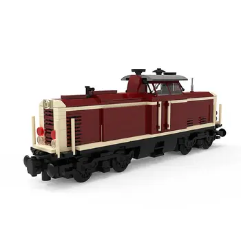 Cargo Locomotive Red Version 499 Pieces Konstravimo žaislų rinkinys MOC konstravimo dovana