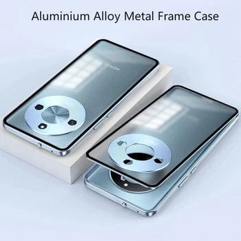 Case For Honor X50 GT X50 Pro aliuminio lydinio metalo rėmas grūdinto stiklo kameros apsaugos dangtelis, skirtas Honor X 50 X50Pro 5G Funda
