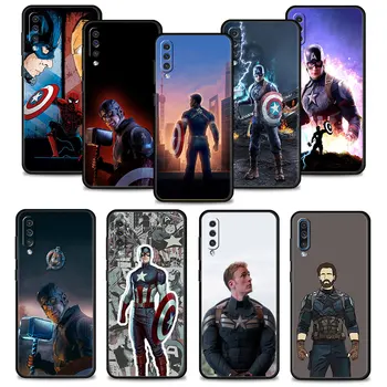 Celulares Fundas Marvel Kapitonas Amerika Steve Rogers Skirta Samsung A50 A70 A40 M31, skirta Nokia 5.4 G10 Realme 7 8 C21 C3 6 Moto