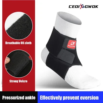 CEOI GWOK 1PCS Sport Ankle Support Elastic High Protect Sports Equipment Safety Running Basketball Ankle Brace Support Black