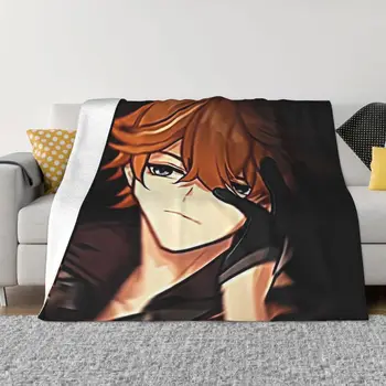 Childe Genshin Impact Blankets Fleece Printed Game Anime Breathable Warm Throw Blankets for Bed Car Plush Thin Quilt