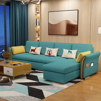 Chinafurniture sulankstoma dvivietė svetainė dvejopo naudojimo daugiafunkcinė paprasta moderni medžiaginė sofa-lova