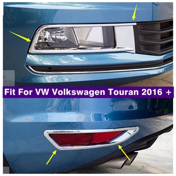Chrome priekinis galinis buferis Rūko žibintai Lmaps dangtelio apdaila Automobilio rūko žibinto rėmelis Tinka VW Touran 2016 - 2022 Eksterjero priedai