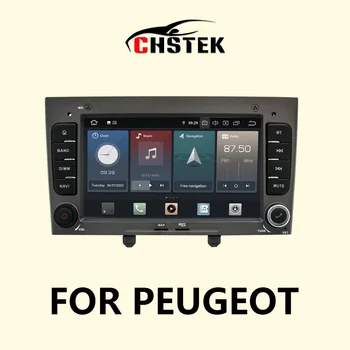 CHSTEK Android 13 automobilių radijas Stereo Carplay navigacijos automatinis ekranas Peugeot 308 SW 408 T7 2007 - 2019 Qualcomm WIFI Bluetooth