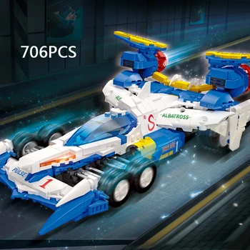 Classic Racing Animes Future Gpx Cyber Formula Moc statybinis blokas Super Asurada Akf-11 automobilio režimo kaladėlių surinkimo žaislas dovanoms