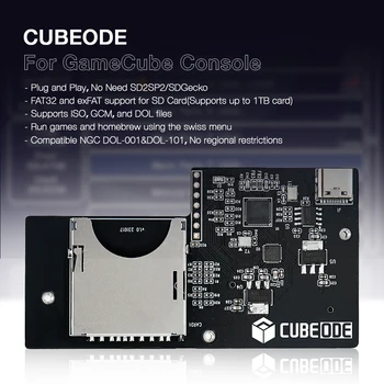 CUBEODE optinio disko emuliatorius, skirtas GC Loder Swiss SD2SP2 Pakeiskite 