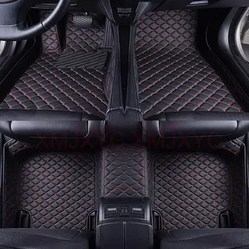 Custom 3D automobilių grindų kilimėliai Land Rover Defender 2020-2022 Discovery Sport Freelander Interjero aksesuarai Dirbtinė oda