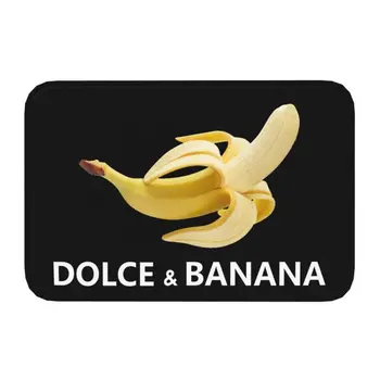 Custom Dolce Banana Doormat Neslystantis įėjimas Vonios kambarys Virtuvės durys Grindų kilimėlis Sodo kilimas Kilimėlis Kojų kilimėlis