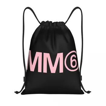 Custom Mm6 raidžių raištelių krepšiai Vyrai Moterys Lengvos Margielas Arabic Mumber sporto salės laikymo kuprinė
