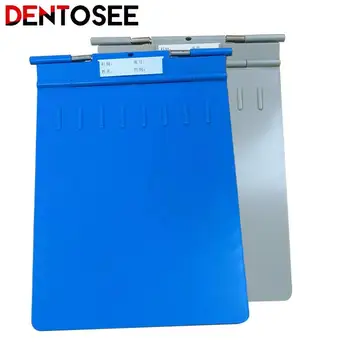 Dental Case File Folder Clinic Case Clip Plate for Patient Case Book Nurse Outatorary File Blue/grey Dentist Tool
