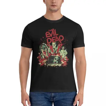 Design vyriški marškinėliai Evil Dead Vintage marškinėliai Trumpomis rankovėmis Crewneck marškinėliai 100% medvilniniai klasikiniai drabužiai